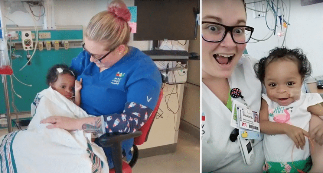 Nurse Caring For Abused 1-Yr-Old Girl Decides To Be Her Mom, Then She Gets A Surprise!