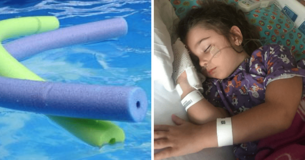Age 4 Girl Innocently Plays With Pool Noodle While Swimming, Days Later Rushed To ER Because Of It