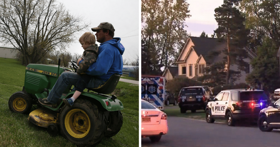 Dad Thinks He’s Taking Age 3 Son On Innocent Lawn Mower Ride, Moments Later Life Changes Forever
