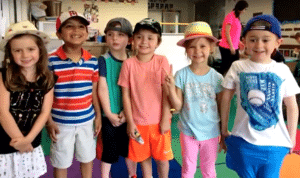 Kids have a special "hat day" in solidarity with Wyatt.