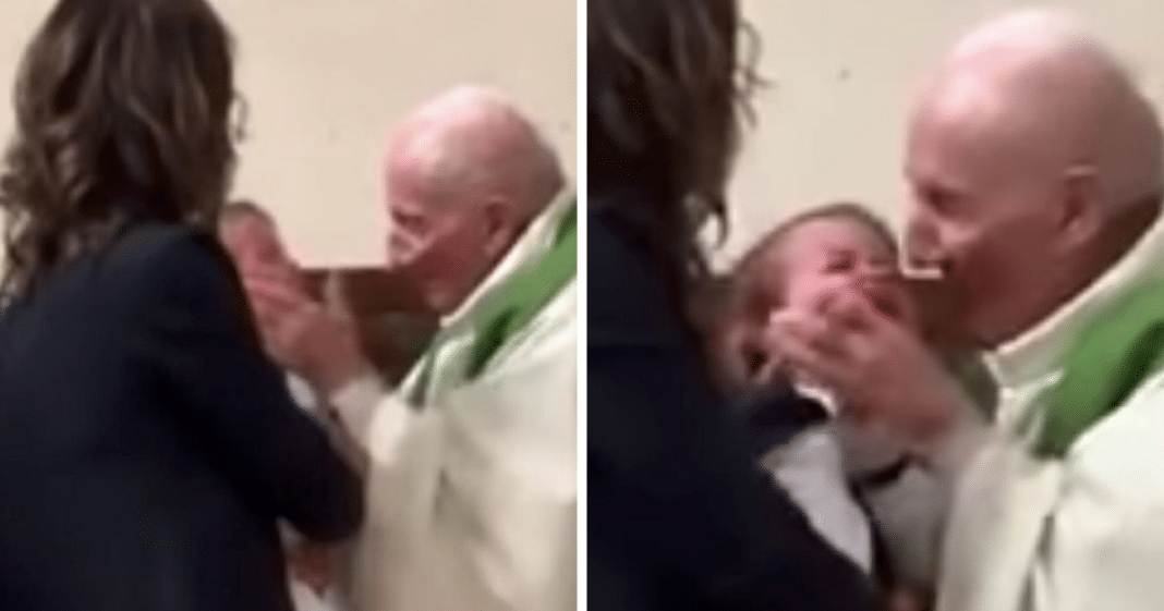 Footage Of Catholic Priest Slapping Crying Baby During Baptism Sparks Outrage: ‘This Is So Scary’