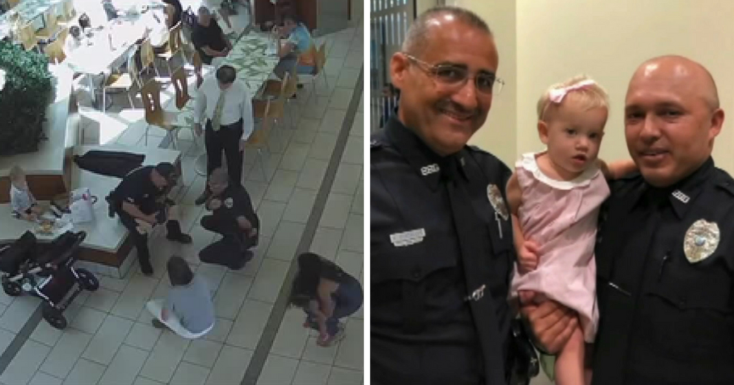 2 Cops Hear Panicked Scream From Woman At Chick-Fil-A, Immediately Grab Baby Out Of Her Arms