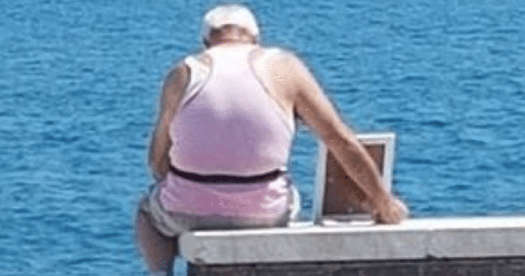 70-Year-Old Man Takes Photo Of Wife Of 50 Years With Him To Beach Every Day After Her Death