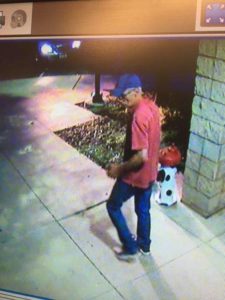 The man seen on security cameras via Douglass County Sheriff's Office