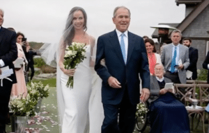 George W. Bush gives away the bride