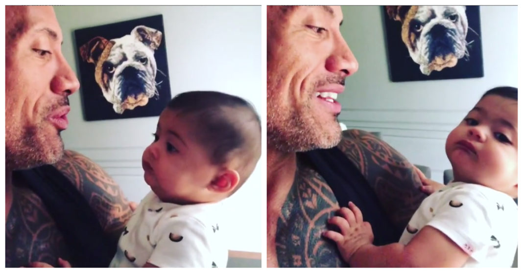 Actor Dwayne ‘The Rock’ Johnson Sings ‘Happy Birthday’ To His Baby In Sweetest New Video
