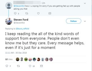 Comment by Steven Ford on social media