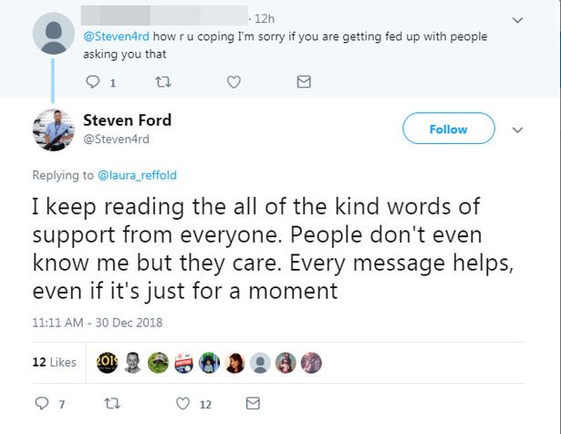 Comment by Steven Ford on social media