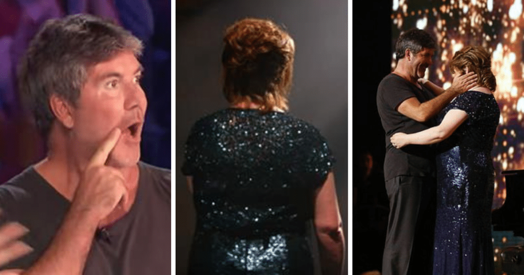 Susan Boyle returns after 9 years – watch as she turns around on stage and gives Simon chills
