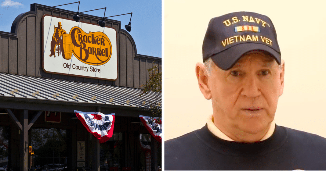 5 young guys interrupt elderly veteran’s meal – end up making him cry
