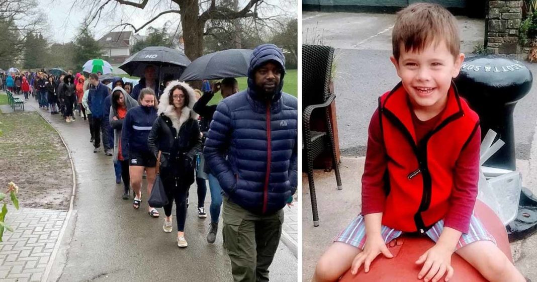 5,000 strangers stand in rain for hours to see if stem cells match for 5-year-old battling cancer