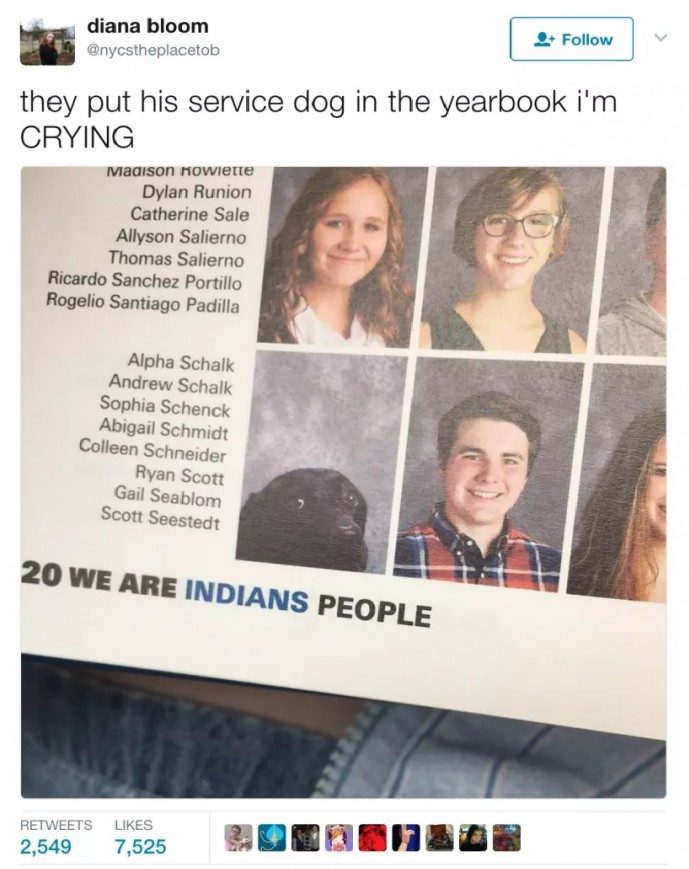 Student tweets out a picture of the yearbook and it goes viral