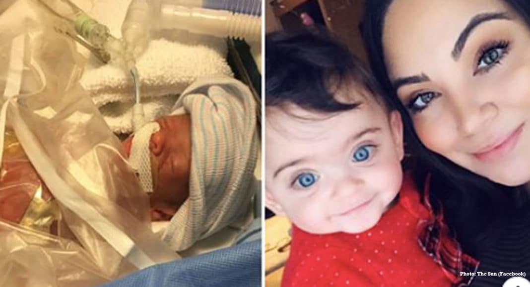Baby born 16 weeks premature weighing only a pound just celebrated her first birthday