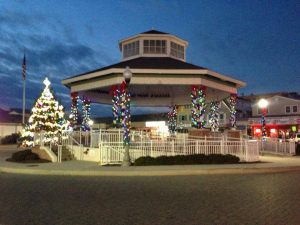 The Rehoboth Beach Bandstand at Christmas